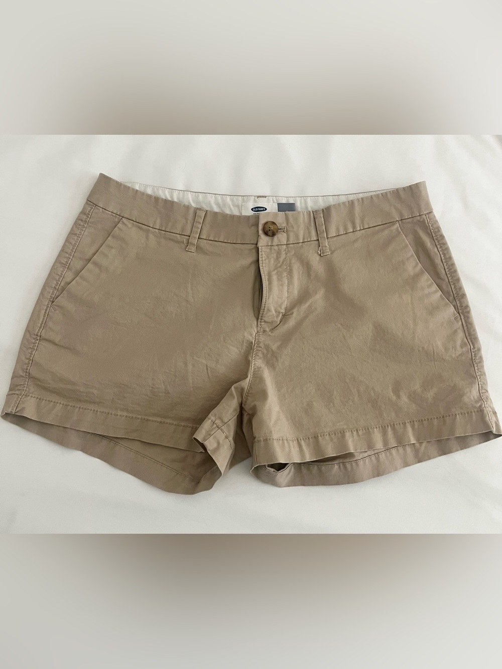 Old Navy Beige/Tan Women's Chino Bermuda Shorts